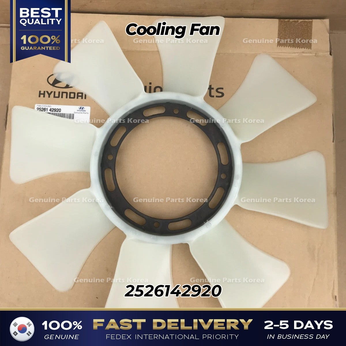 Genuine Cooling Fan 2526142920 for Hyundai Porter II