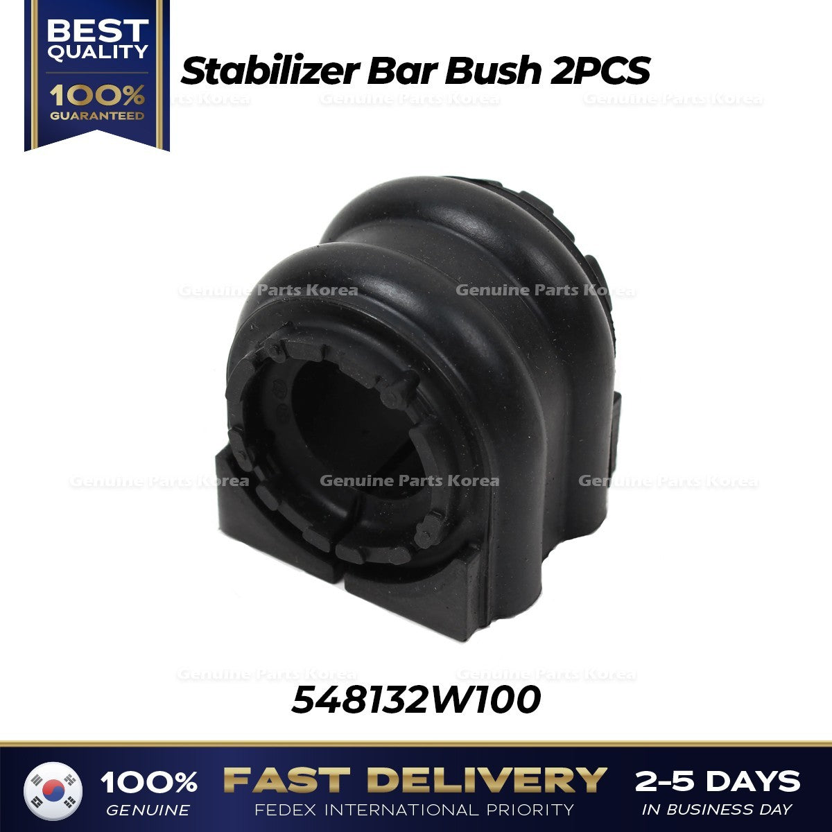 Genuine Stabilizer Bar Bush 2PCS 548132W100 for Hyundai Santa Fe Kia Sedona