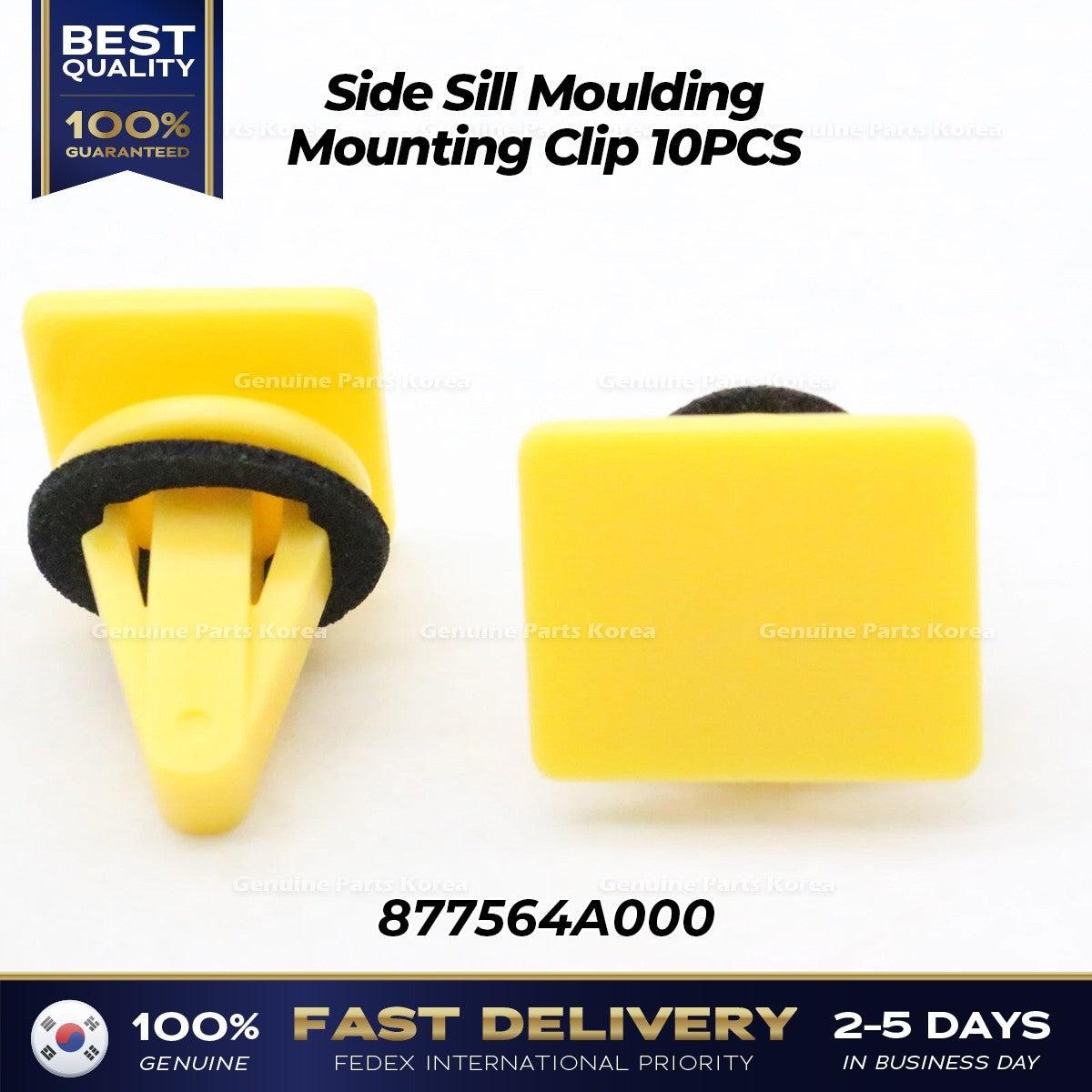 Genuine Side Sill Moulding Mounting Clip 10PCS 877564A000 for Hyundai H1