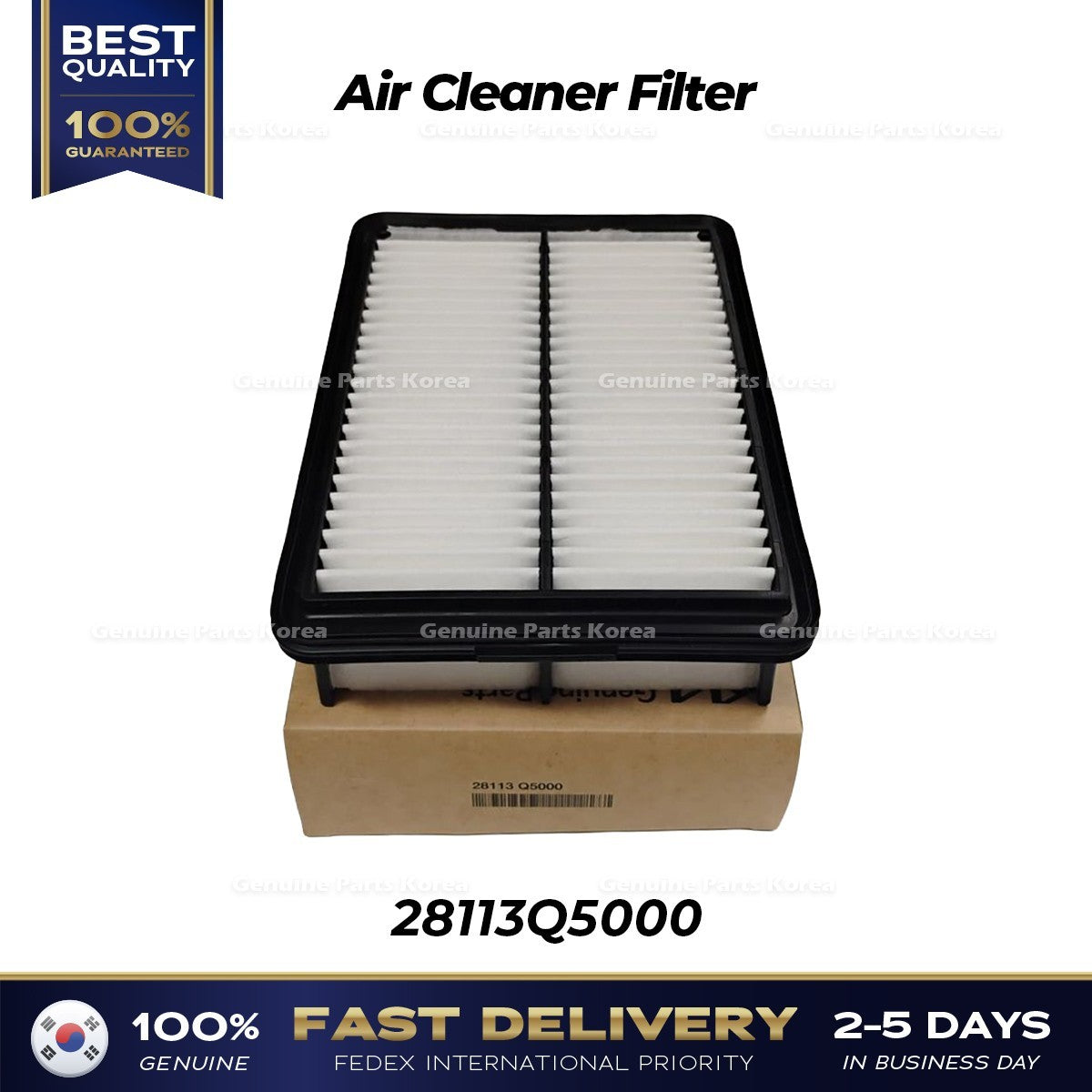 Genuine Air Cleaner Filter 28113Q5000 for Kia Seltos