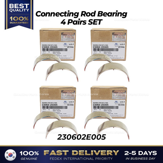Genuine Connecting Rod Bearing 4 Pairs SET 230602E005 for Hyundai Elantra Kona