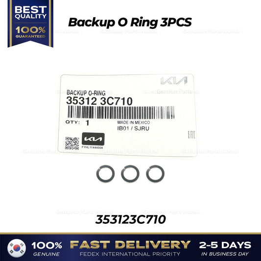 Genuine Backup O Ring 3PCS 353123C710 for Hyundai Genesis Kia