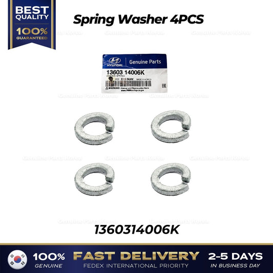 Genuine Spring Washer 4PCS 1360314006K for Kia Sorento