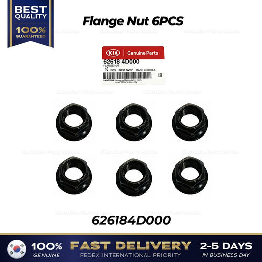 Genuine Flange Nut 6PCS 626184D000 for Kia Sorento