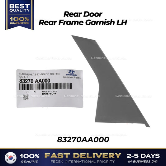 Genuine Rear Door Rear Frame Garnish LH 83270AA000 for Hyundai Elantra