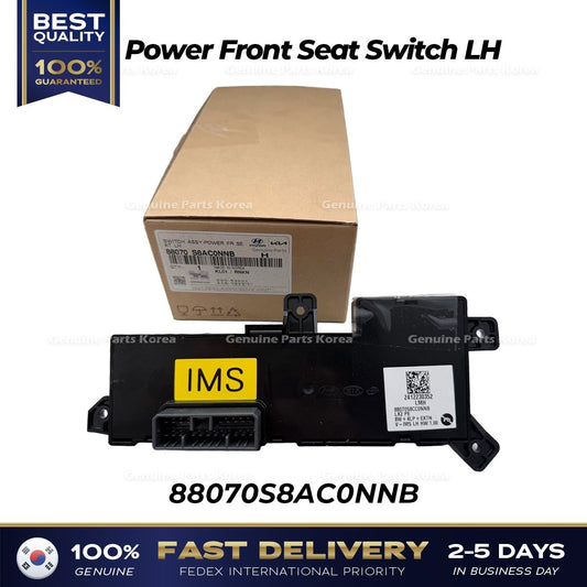 Genuine Power Front Seat Switch LH 88070S8AC0NNB for Hyundai Palisade
