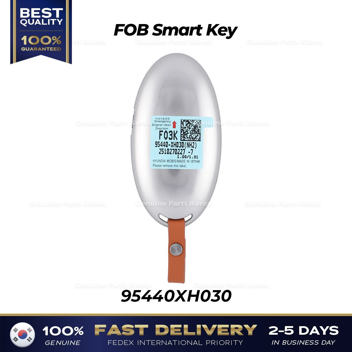 Genuine FOB Smart Key 95440XH030 for Hyundai Nexo NH2