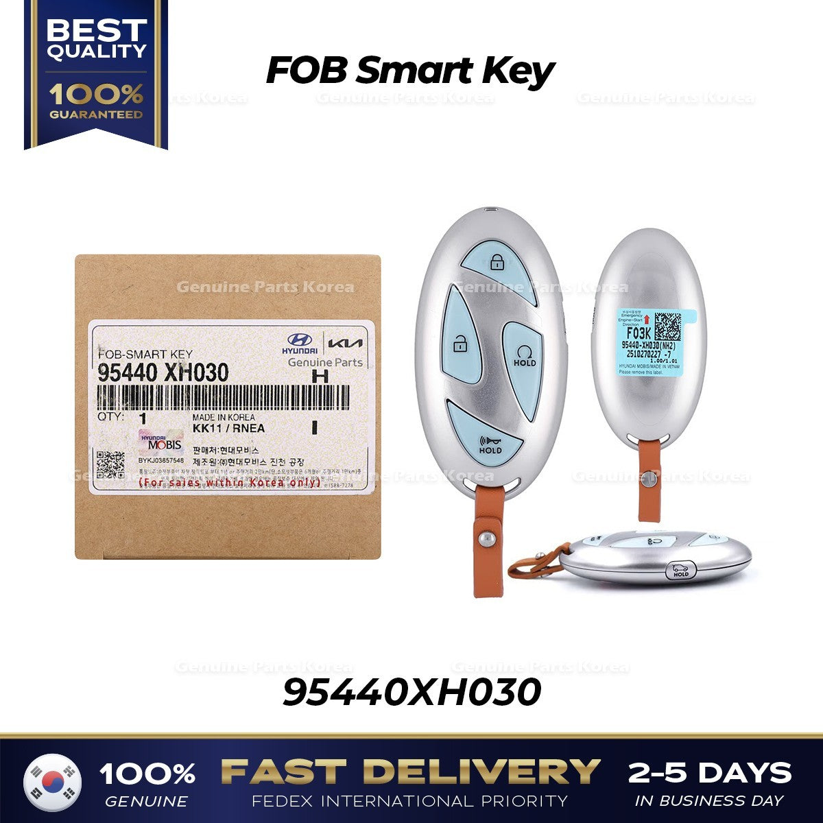 Genuine FOB Smart Key 95440XH030 for Hyundai Nexo NH2