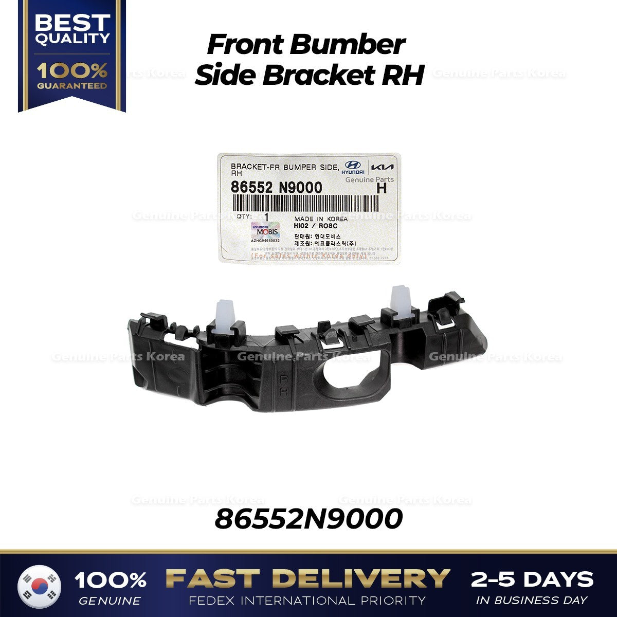 Genuine Front Bumber Side Bracket RH 86552N9000 for Hyundai Tucson