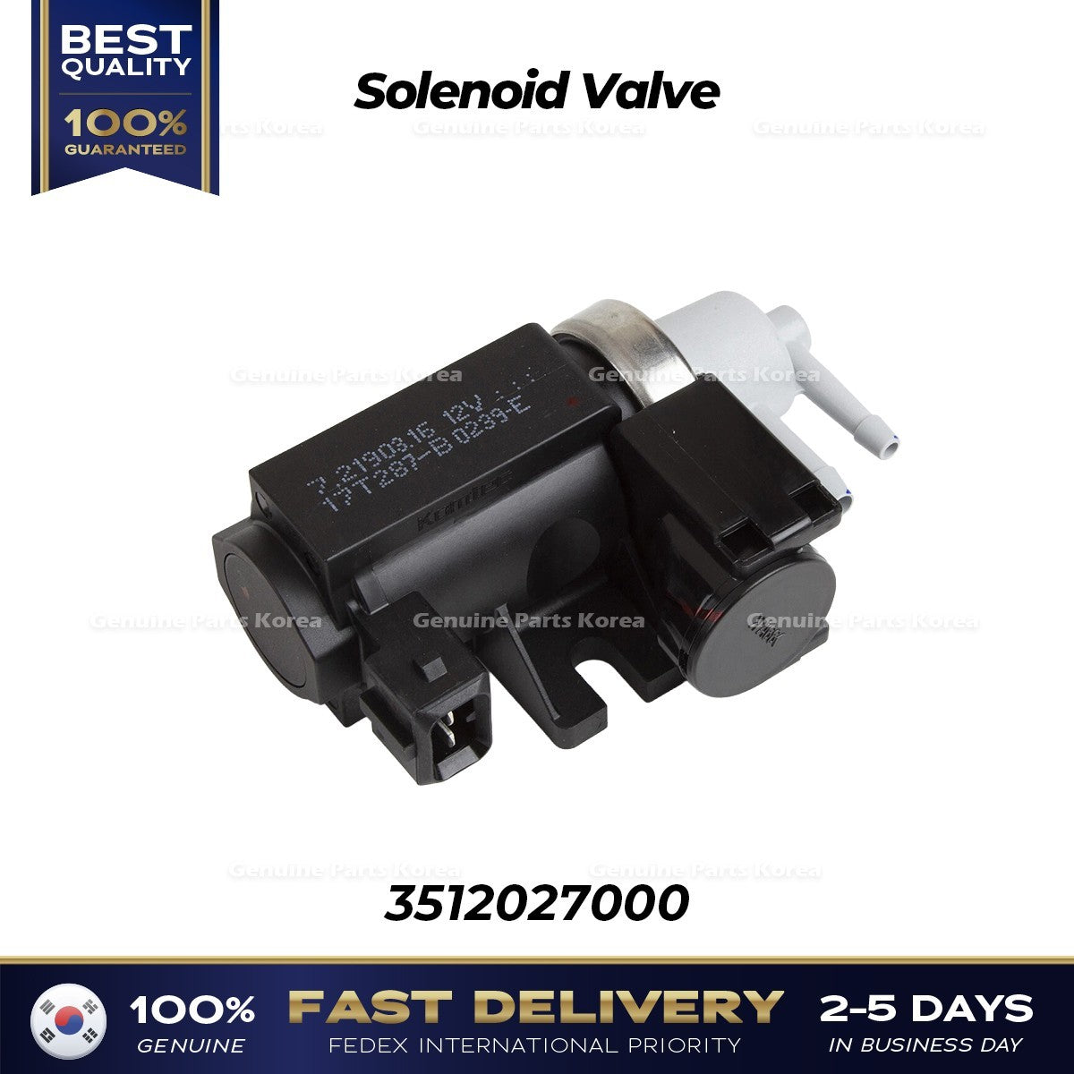 Genuine Solenoid Valve 3512027000 for Hyundai Traget XG Kia Optima