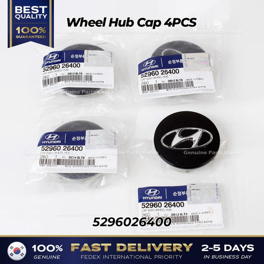 Genuine Wheel Hub Cap 4PCS 5296026400 for Hyundai Santa Fe