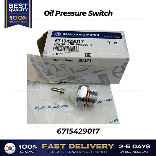 Genuine Oil Pressure Switch 6715429017 for Ssangyong Korando Turismo