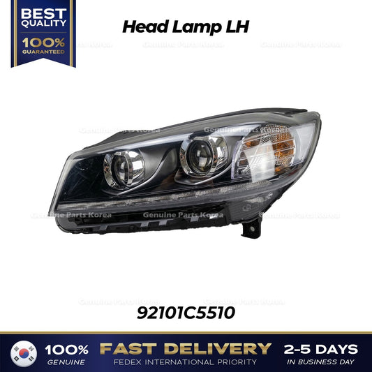 Genuine Head Lamp LH 92101C5510 for Hyundai Santa Fe