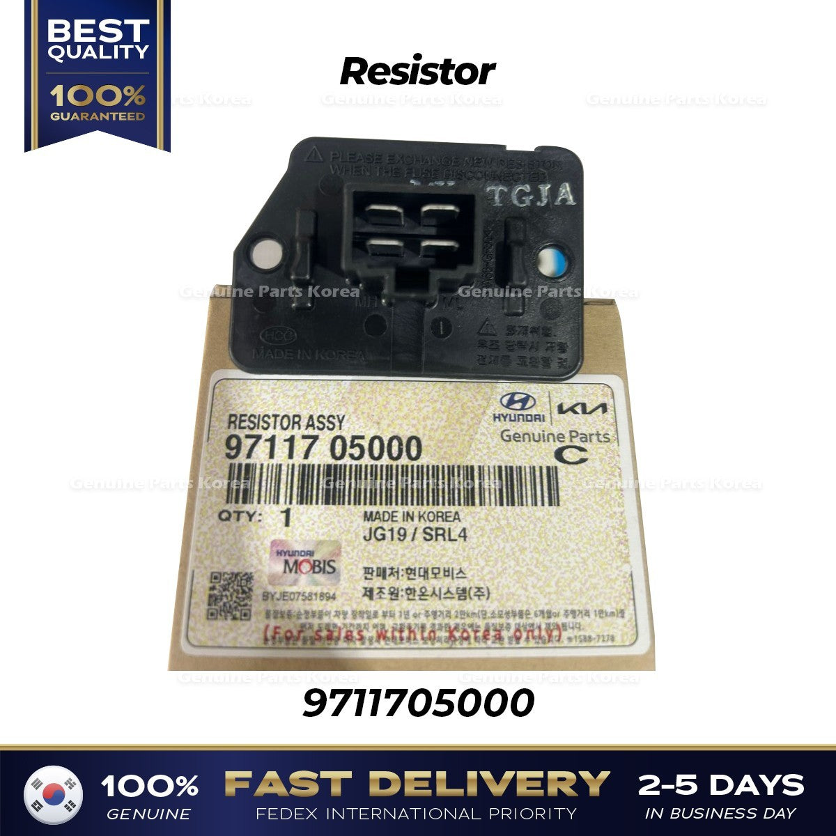 Genuine Resistor 9711705000 for Hyundai Sonata Accent Elantra