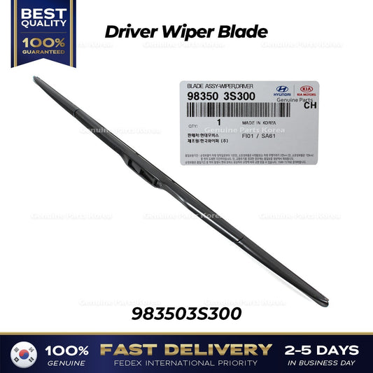 Genuine Driver Wiper Blade 983503S300 for Hyundai Accent Kona Kia Cadenza