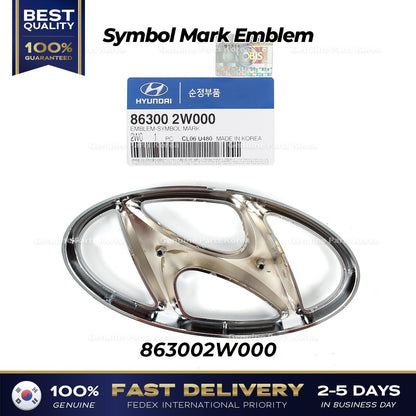 Genuine Symbol Mark Emblem 863002W000 for Hyundai Santa Fe