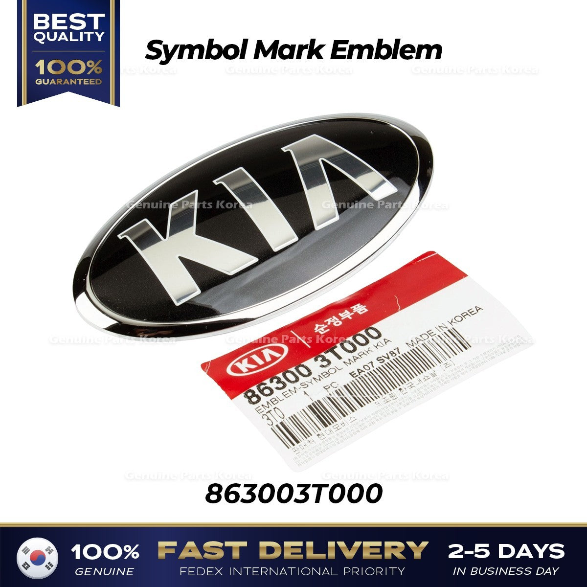 Genuine Symbol Mark Emblem 863003T000 for Kia K9