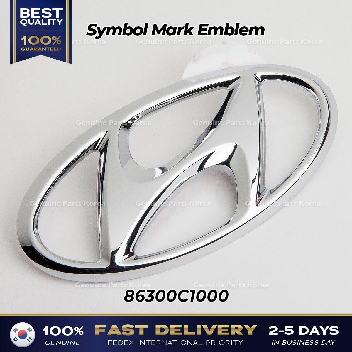 Genuine Symbol Mark Emblem 86300C1000 for Hyundai Sonata
