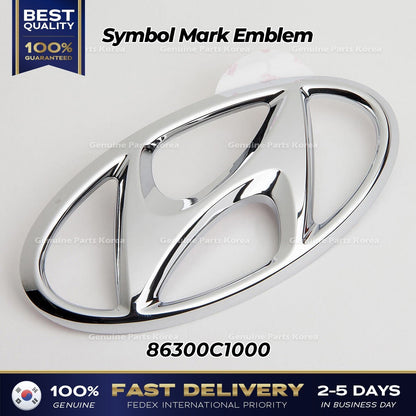 Genuine Symbol Mark Emblem 86300C1000 for Hyundai Sonata