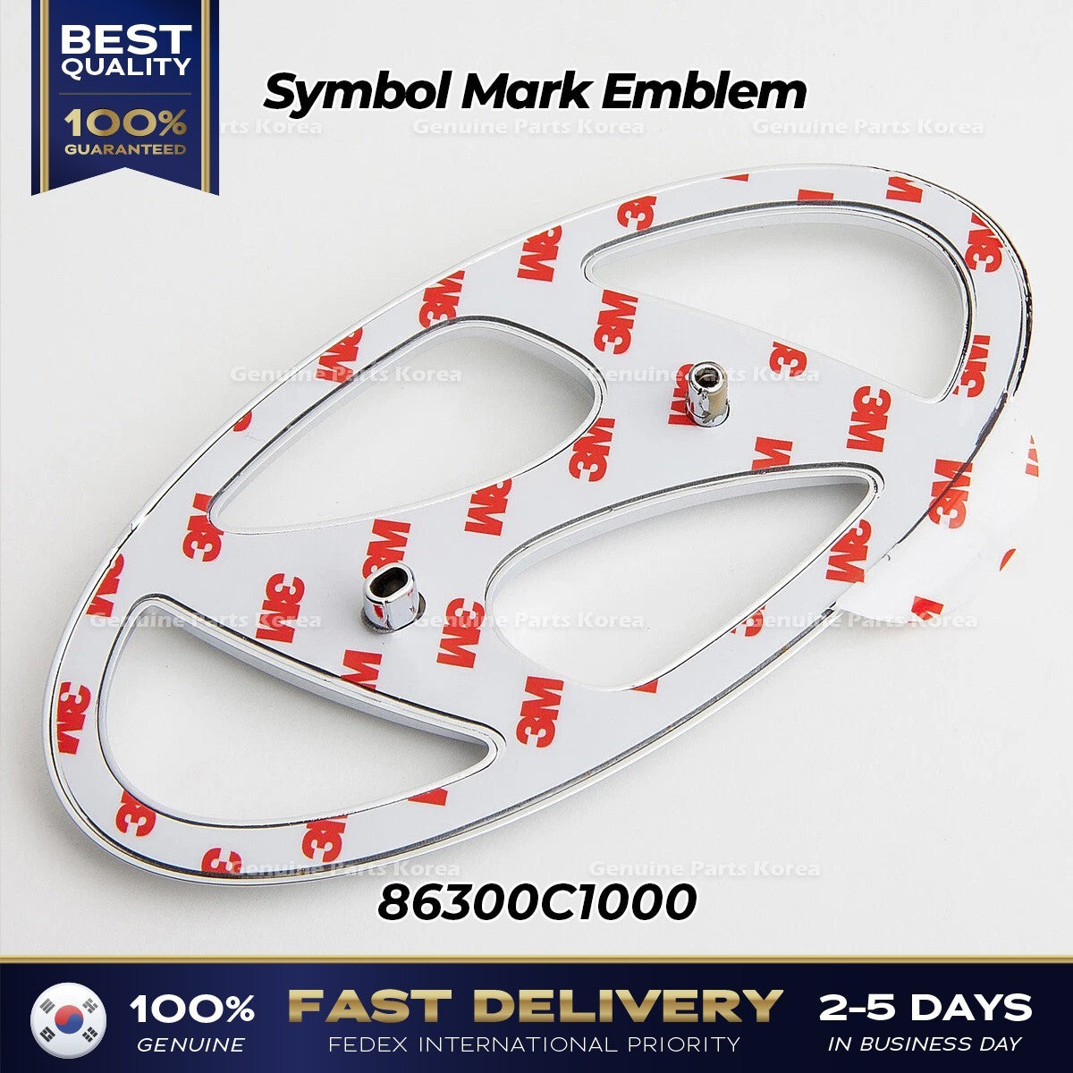 Genuine Symbol Mark Emblem 86300C1000 for Hyundai Sonata