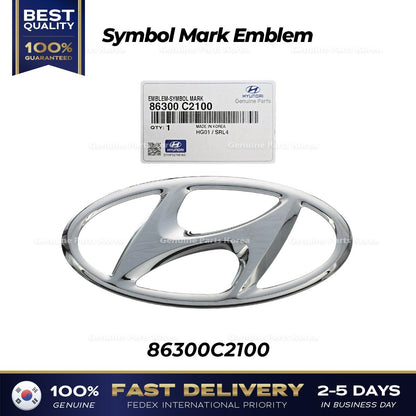 Genuine Symbol Mark Emblem 86300C2100 for Hyundai Sonata