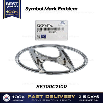 Genuine Symbol Mark Emblem 86300C2100 for Hyundai Sonata
