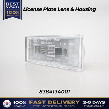 Genuine License Plate Lens & Housing 8384134001 for Ssangyong Korando C