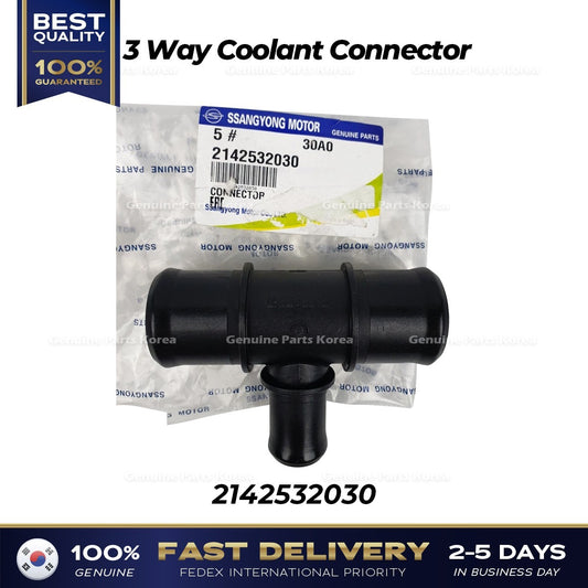 Genuine 3 Way Coolant Connector 2142532030 for Ssangyong Musso Sports