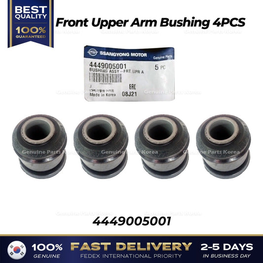 Genuine Front Upper Arm Bushing 4PCS 4449005001 for Ssangyong Musso Korando