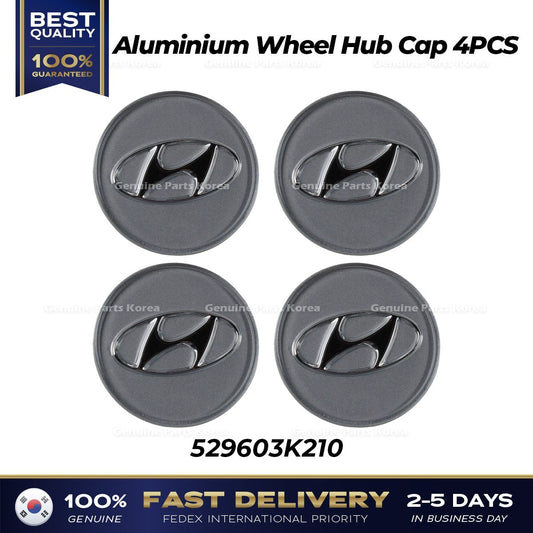 Genuine Aluminium Wheel Hub Cap 4PCS 529603K210 for Hyundai Azera Kona