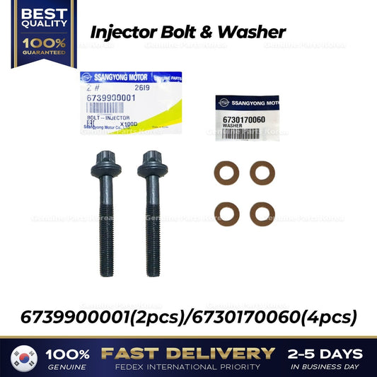 Genuine Injector Bolt & Washer 6739900001 6730170060 for Ssangyong Tivoli