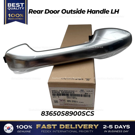 Genuine Rear Door Outside Handle LH 83650S8900SCS for Hyundai Palisade