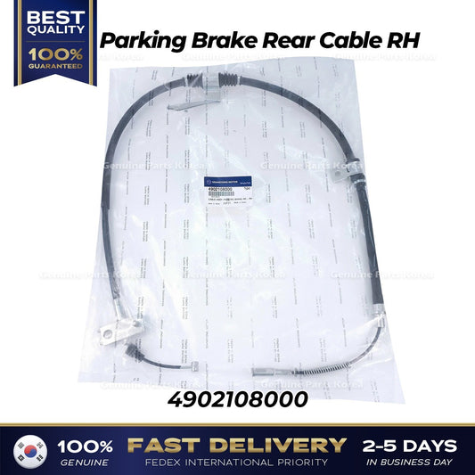 Genuine Parking Brake Rear Cable RH 4902108000 for Ssangyong Rexton