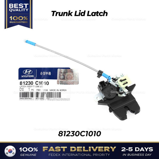 GenuineTrunk Lid Latch 81230C1010 for Hyundai Sonata