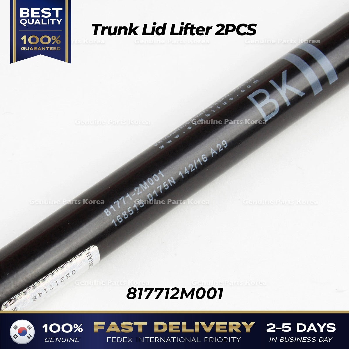 Genuine Trunk Lid Lifter 2PCS 817712M001 for Hyundai Genesis Coupe