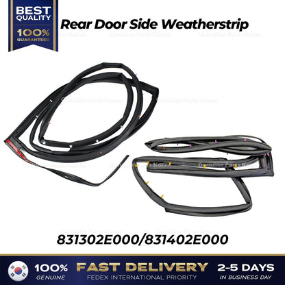Genuine Rear Door Side Weatherstrip 831302E000 831402E000 for Hyundai Tucson