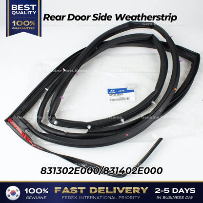 Genuine Rear Door Side Weatherstrip 831302E000 831402E000 for Hyundai Tucson
