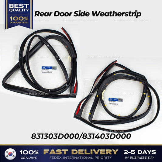 Genuine Rear Door Side Weatherstrip 831303D000 831403D000 for Hyundai Sonata