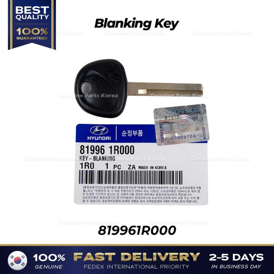 Genuine Blanking Key 819961R000 for Hyundai Accent Elantra GT Veloster