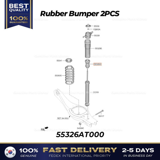 Genuine Rubber Bumper 2PCS 55326AT000 for Kia Niro