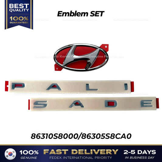 Genuine Emblem SET 86310S8000 86305S8CA0 for Hyundai Palisade