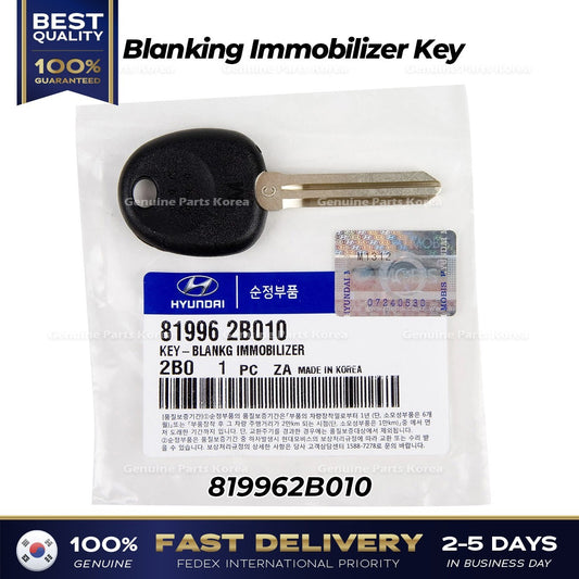 Genuine Blanking Immobilizer Key 819962B010 for Hyundai Veracruz