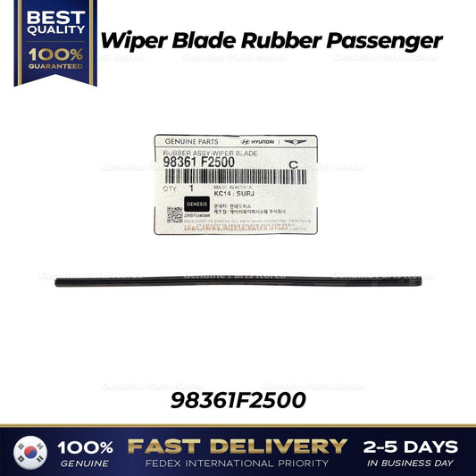 Genuine Wiper Blade Rubber Passenger 98361F2500 for Hyundai Genesis Kia