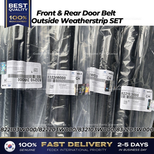 Genuine Front & Rear Door Belt Outside Weatherstrip SET for Kia Sportage