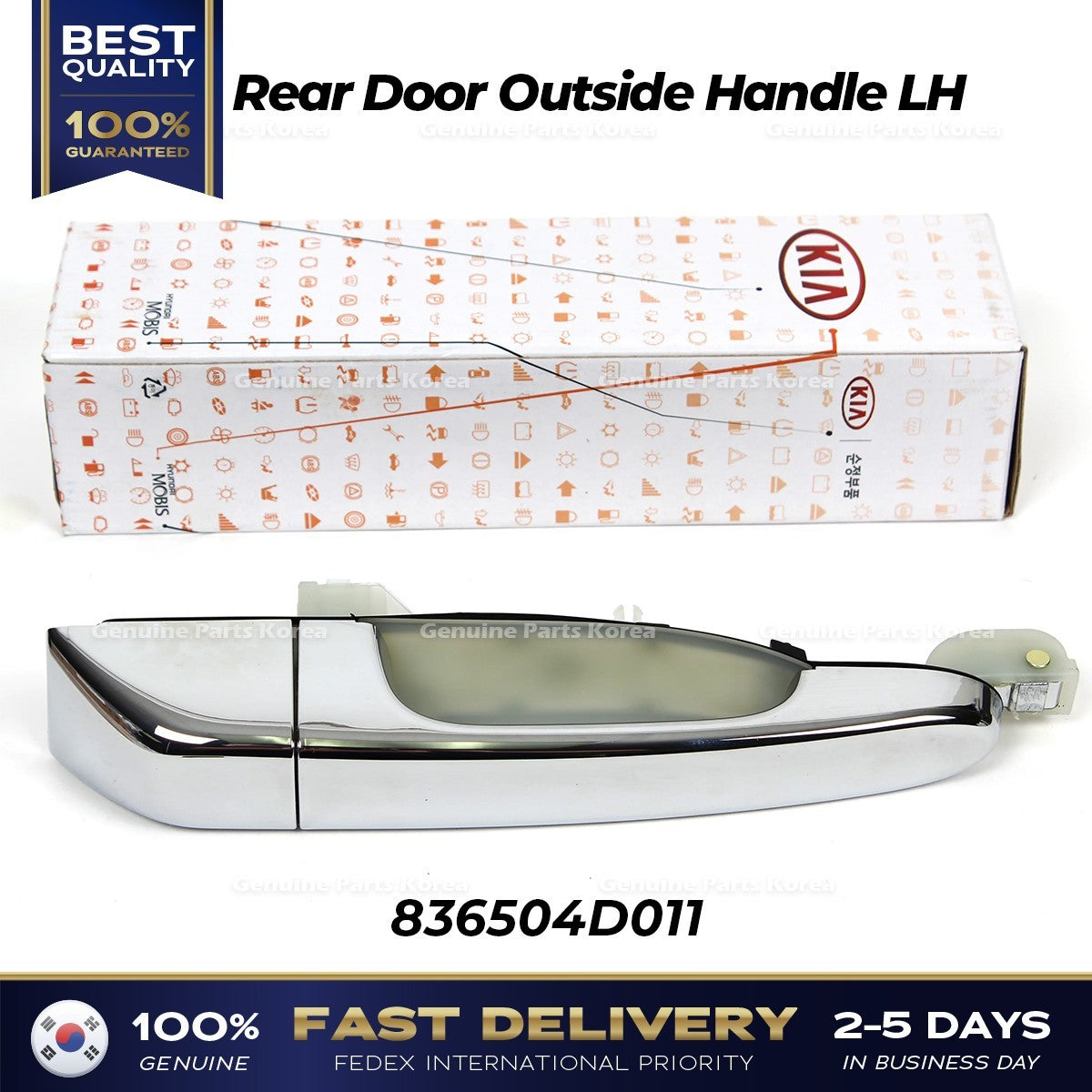 Genuine Rear Door Outside Handle LH 836504D011 for Kia Sedona