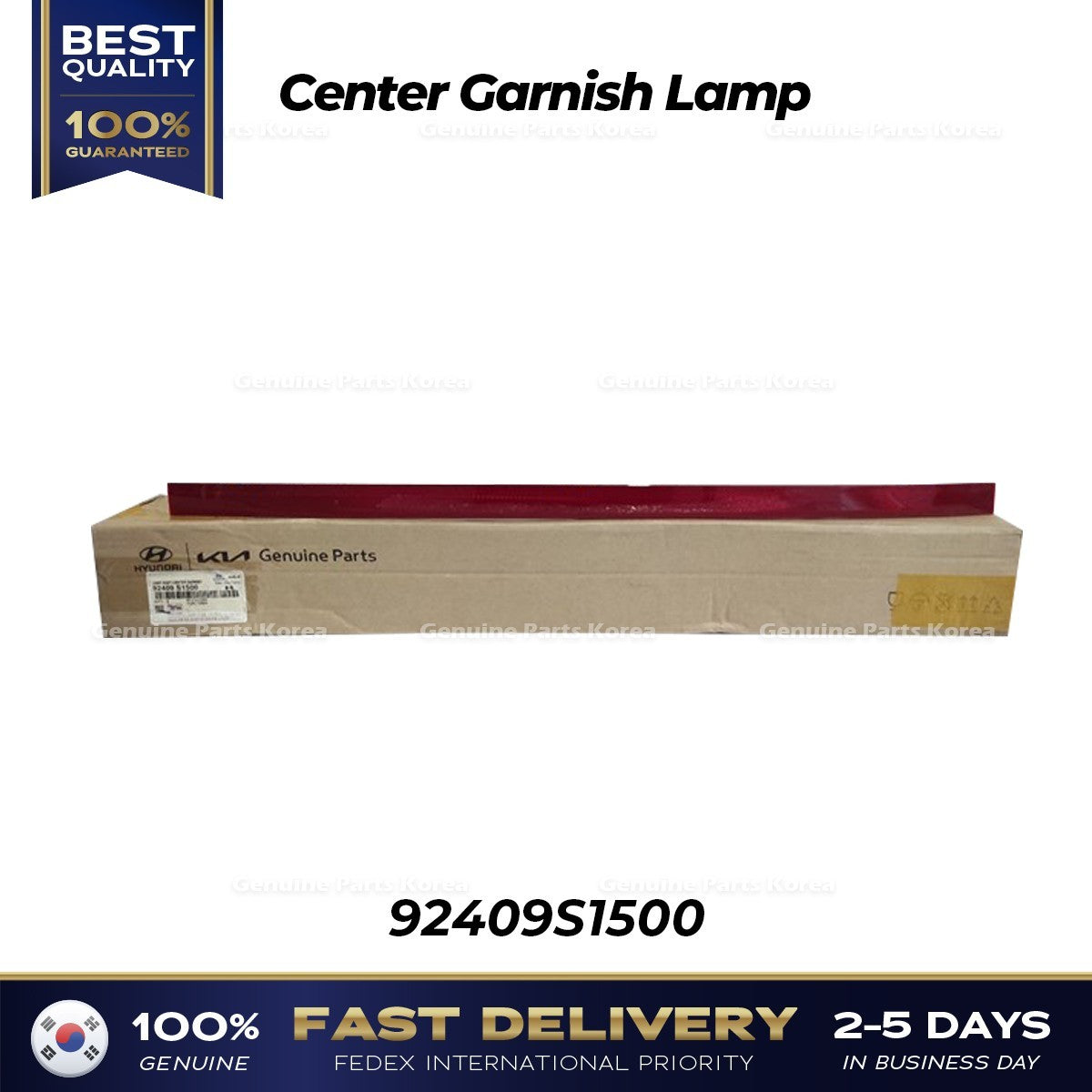 Genuine Center Garnish Lamp 92409S1500 for Hyundai Santa Fe