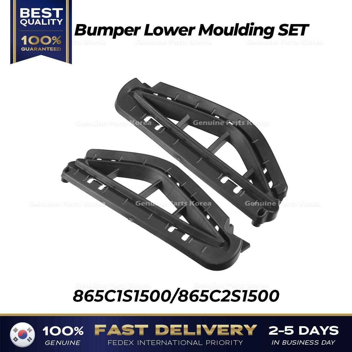 Genuine Bumper Lower Moulding SET for Hyundai Santa Fe Hybrid