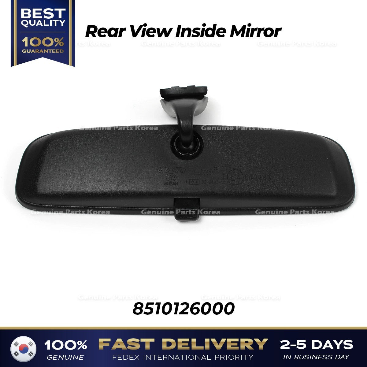 Genuine Rear View Inside Mirror 8510126000 for Hyundai Azera Kia Borrego