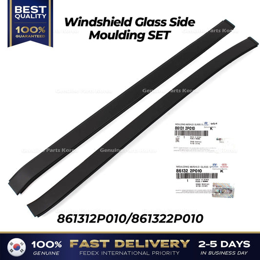 Genuine Windshield Glass Side Moulding SET 861312P010 861322P010 for Sorento
