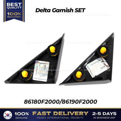 Genuine Delta Garnish SET 86180F2000 86190F2000 for Hyundai Elantra